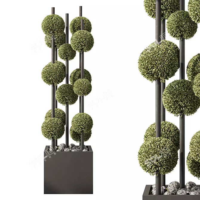 Versatile Outdoor Plant Set, Polys: 1928928 3D model image 2