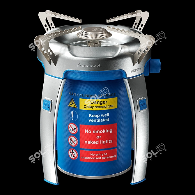 Corona Gas Cylinder 3D Model 3D model image 2