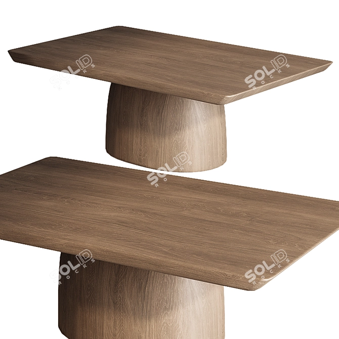 Elegant Nikari April Coffee Table 3D model image 2