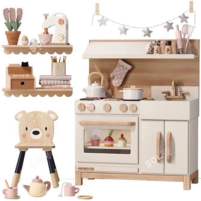 MILTON & GOOSE Play Kitchen: Deluxe Ensemble 3D model image 8