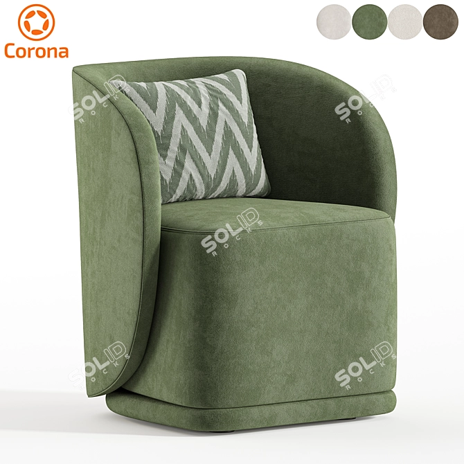 Contemporary Diane Lounge Chair, 2015 3D model image 1