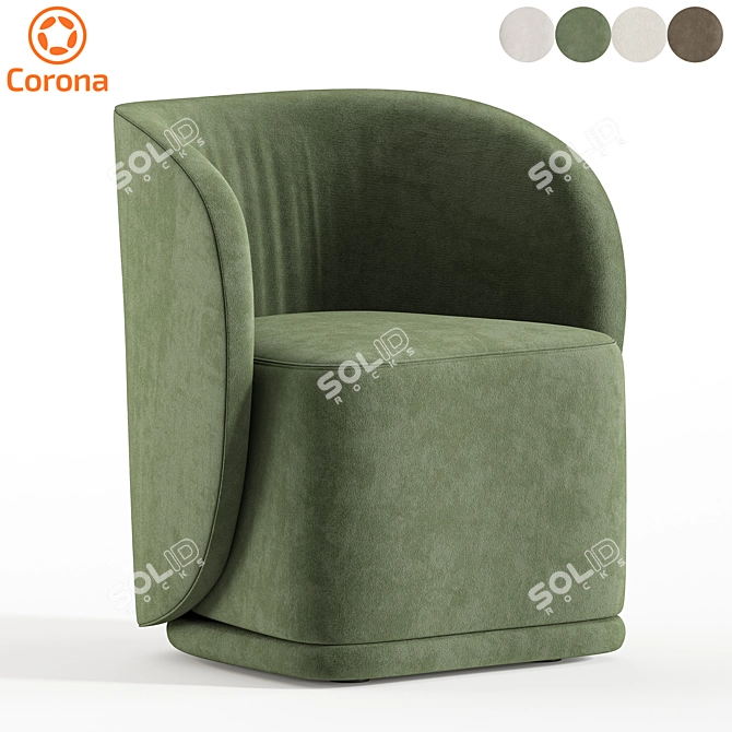 Contemporary Diane Lounge Chair, 2015 3D model image 4