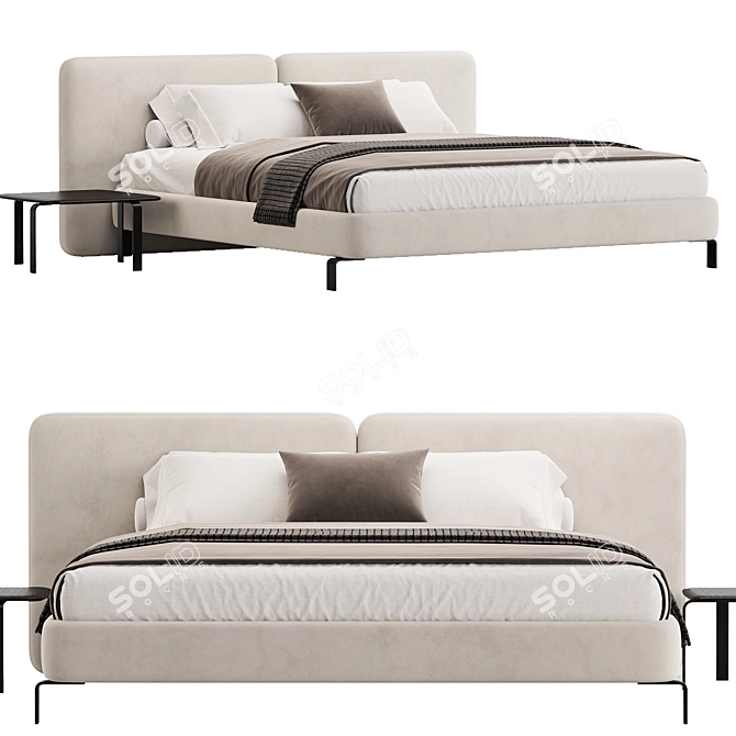 Modern Tatlin Cover Bed: 2017 3D model image 2