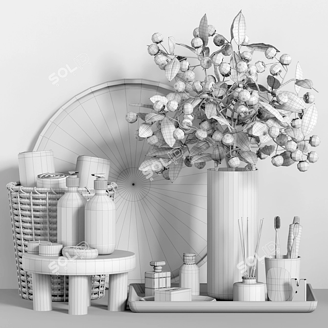 Chic Home Decor Set 3D model image 3