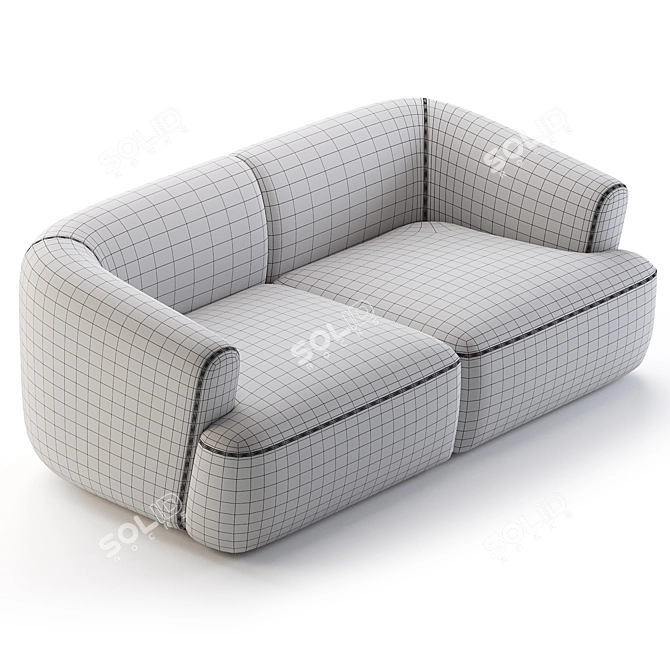 Multi-Config Boucle Sofa Sofia 3D model image 3