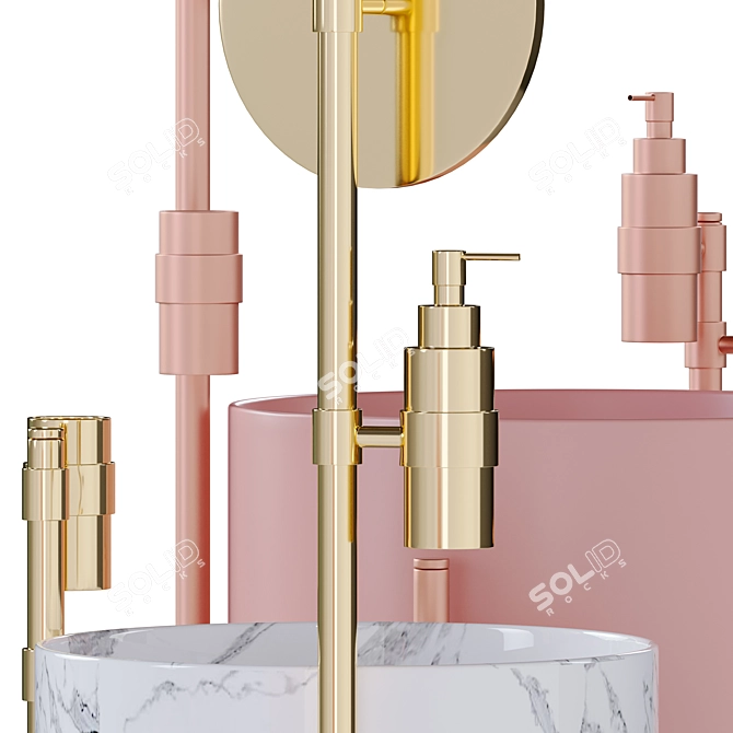 Polished Lavabi Sink Design 3D model image 4