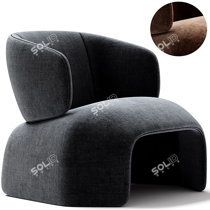  Stylish ICARUS Armchair, Linteloo 3D model image 1
