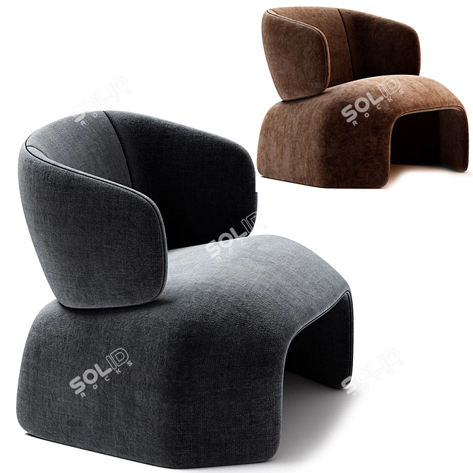  Stylish ICARUS Armchair, Linteloo 3D model image 5