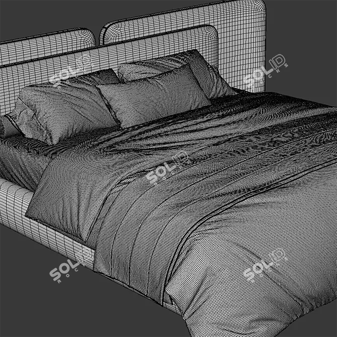 Contemporary Angelo Bed 2013 3D model image 4