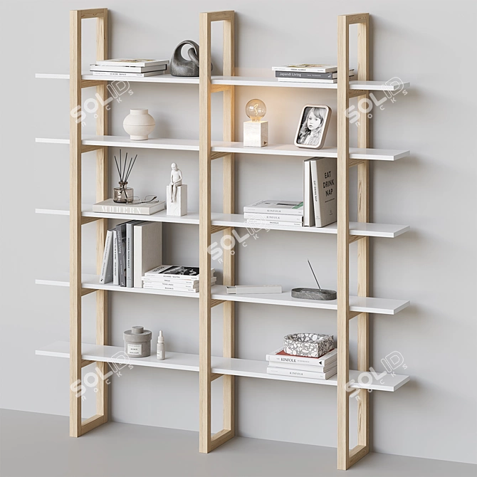 Rokvud Light Minimalist Shelf 3D model image 3