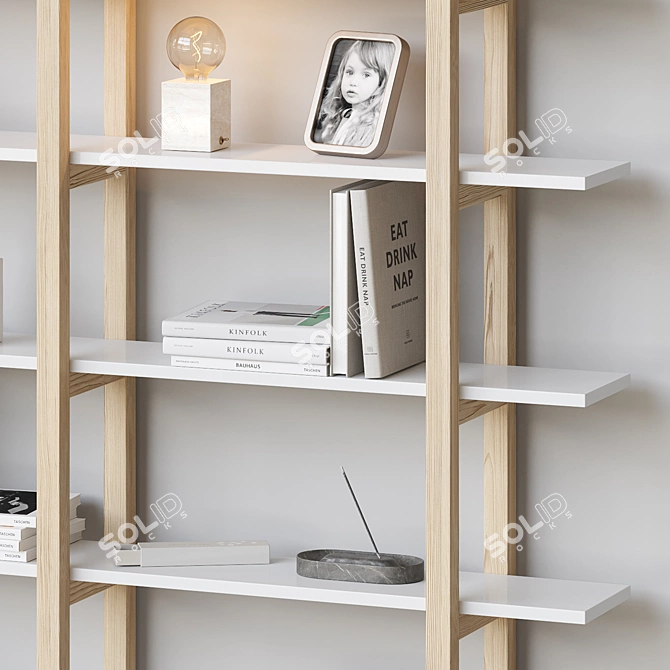 Rokvud Light Minimalist Shelf 3D model image 5