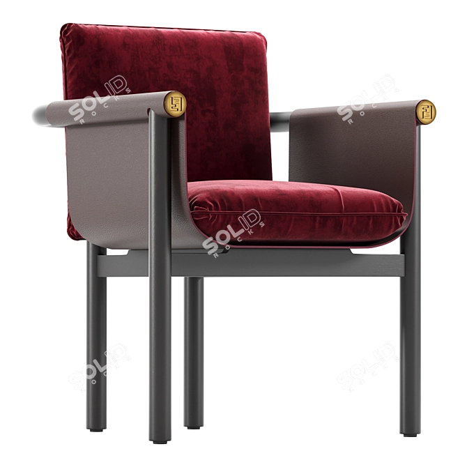 Modern Fendi Totu Chair Design 3D model image 1