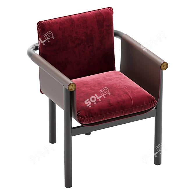 Modern Fendi Totu Chair Design 3D model image 2