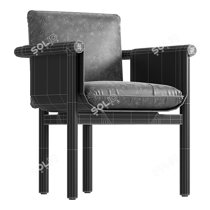 Modern Fendi Totu Chair Design 3D model image 4