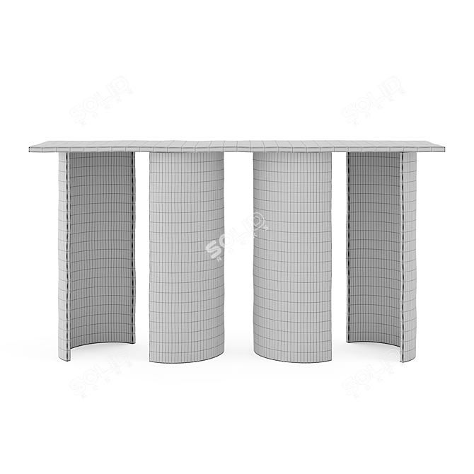 Elegant Cloud Console Table Home 3D model image 2