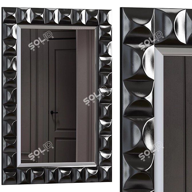 Astor Mirror: Plaster & Metal 3D model image 3