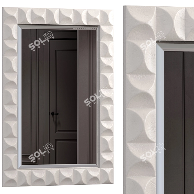 Astor Mirror: Plaster & Metal 3D model image 4