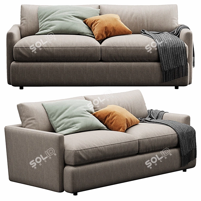 Customizable Lounge Sofa with VIP Quality 3D model image 2