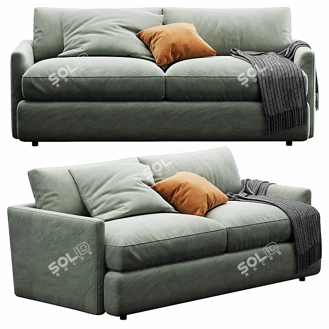 Customizable Lounge Sofa with VIP Quality 3D model image 3