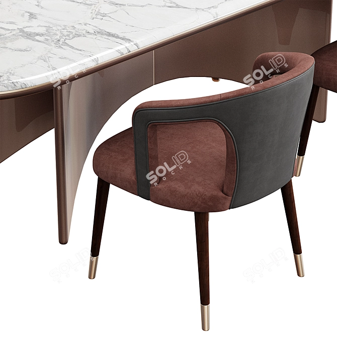 Elegant Konyshev Turri Stool Table 3D model image 5