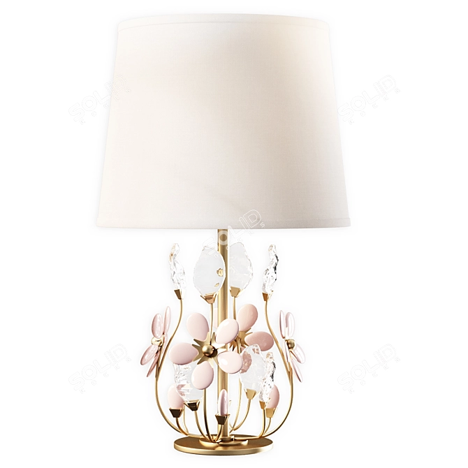 Grace Flower Table Lamp 3D model image 1