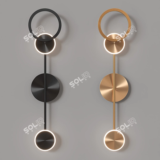 Contemporary LED Wall Sconces 3D model image 4