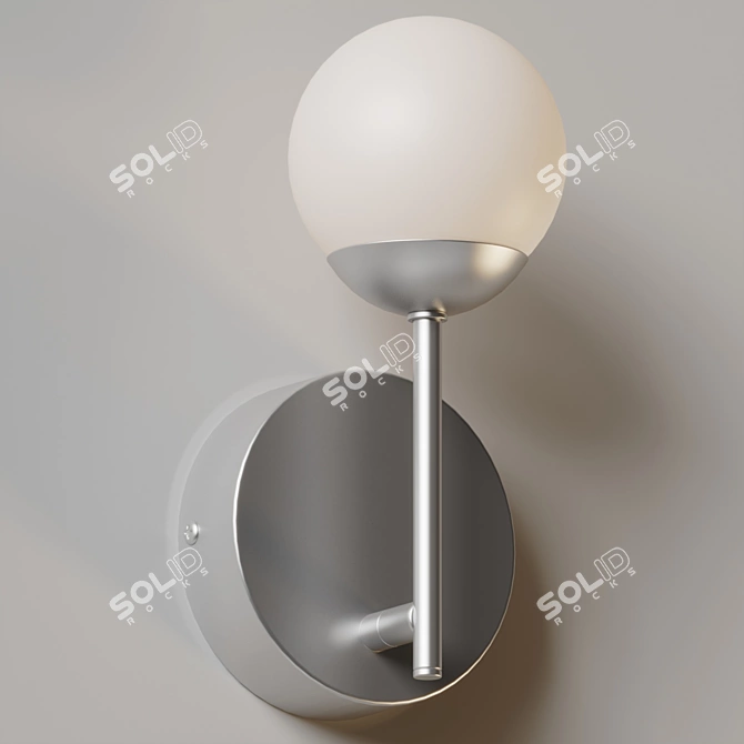 Elegant LED Wall Sconce Fixture 3D model image 3