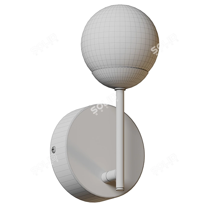 Elegant LED Wall Sconce Fixture 3D model image 5