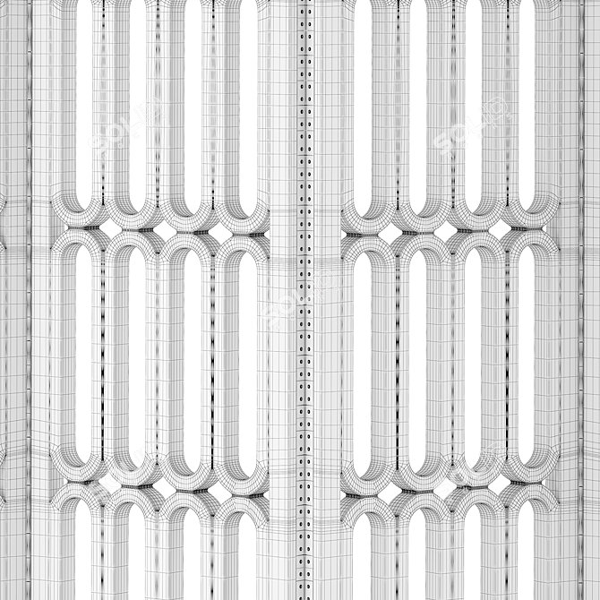 Marshmallow Partition Screen 3D model image 3