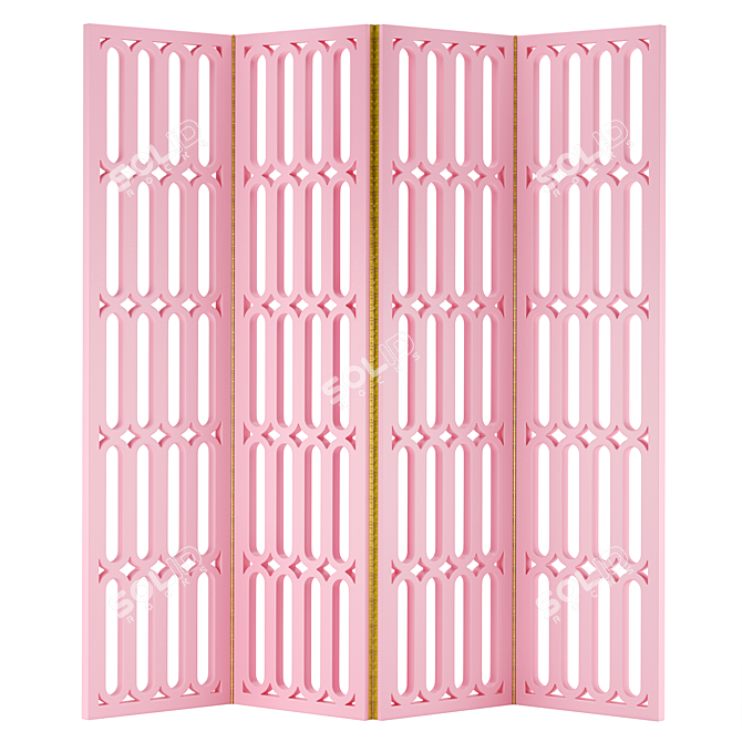 Marshmallow Partition Screen 3D model image 4