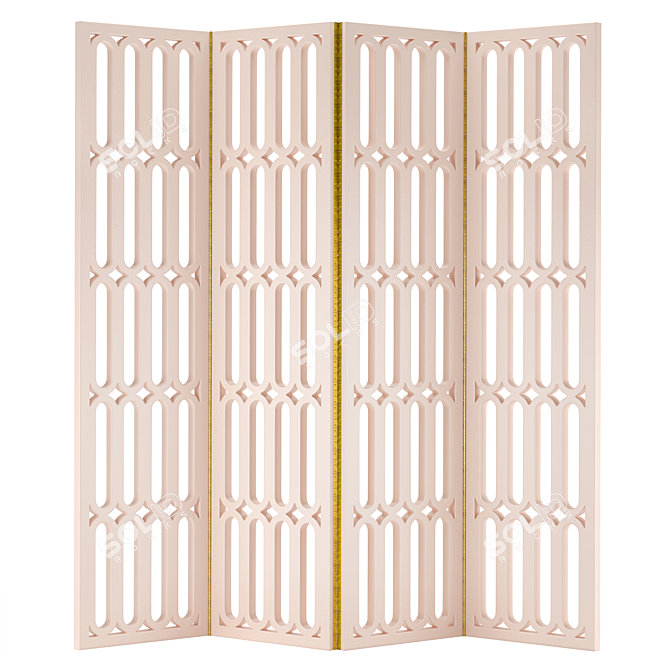 Marshmallow Partition Screen 3D model image 5