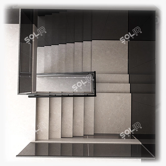  Modern Staircase Design 3D Model 3D model image 3