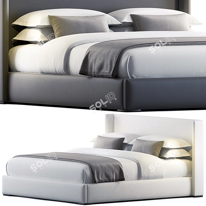 Luxury Lawson Bed - Restoration Hardware 3D model image 6