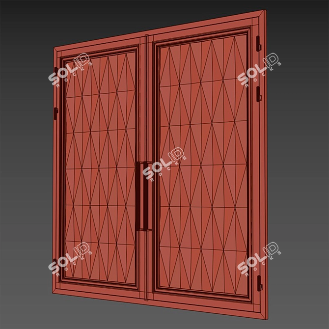 Modern Black Loft Gate 3D 3D model image 5