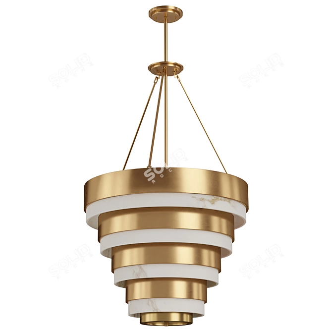 Hinkley Pendant Light QN-ECHELON-8P 3D model image 1