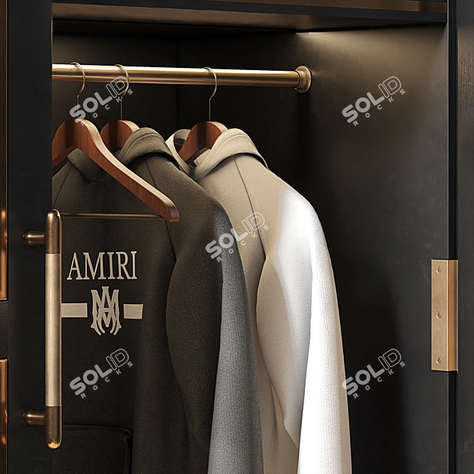 Modern Composite Wardrobe Furniture 3D model image 3