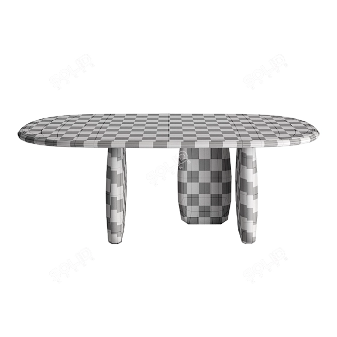 Modern Atlas Dining Table, Corona Render 3D model image 3