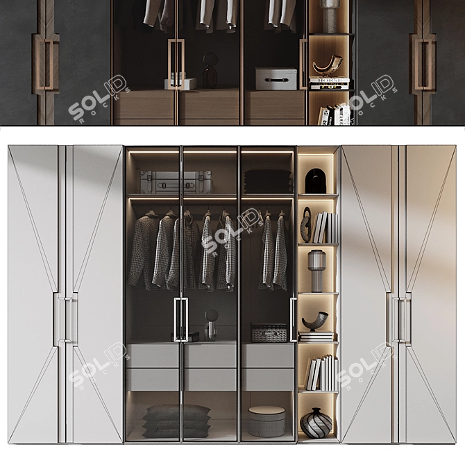 Modern Decorative Furniture Set - 2013 3D model image 2