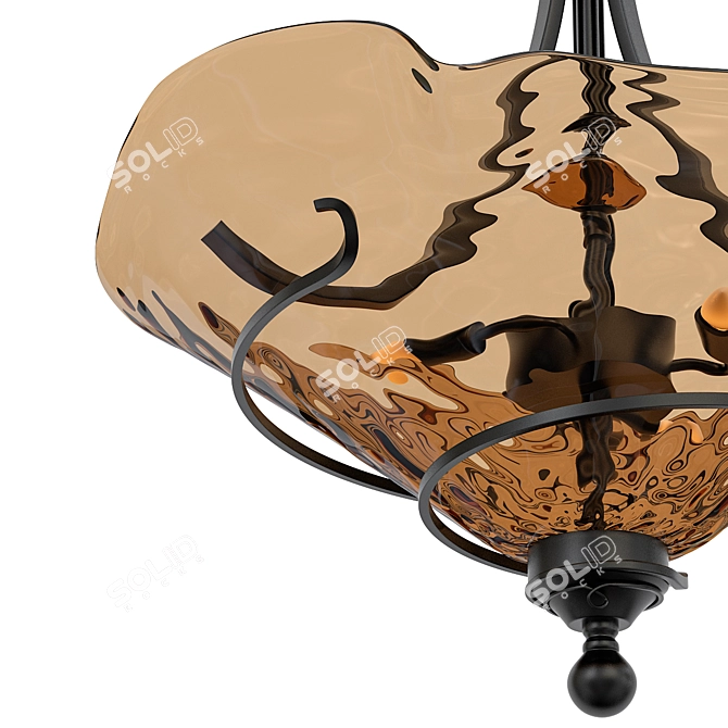 Elegant Vitalia Pendant Chandelier 3D model image 1