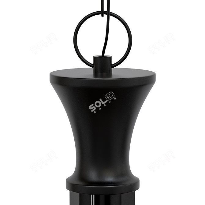 Elegant Vitalia Pendant Chandelier 3D model image 2