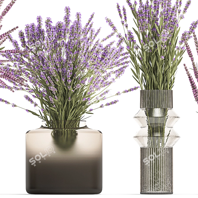 Field Flowers Bouquet Set 3D model image 3