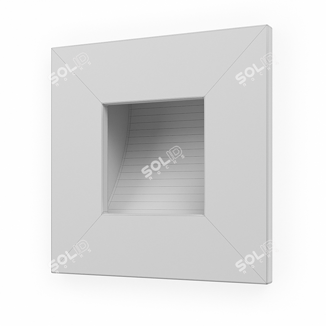 Stylish LED Stair Light Fixture 3D model image 3