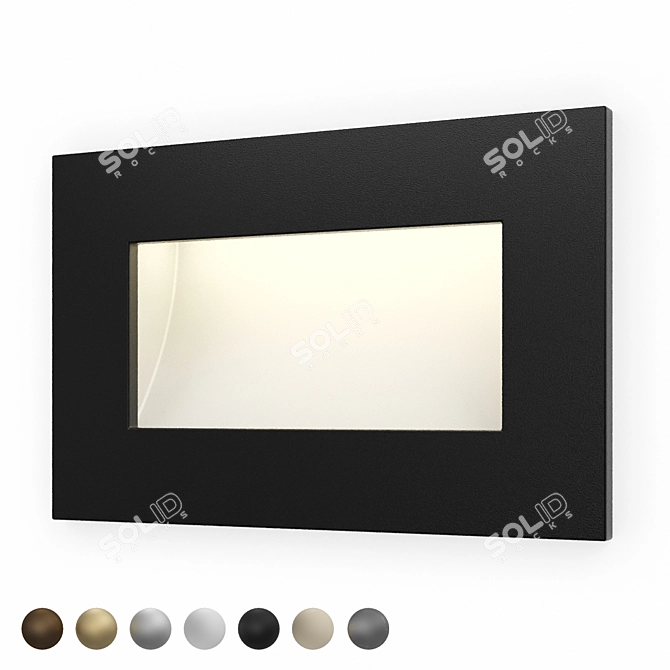 Rectangular LED Step Light - Integrator IT-764 3D model image 1