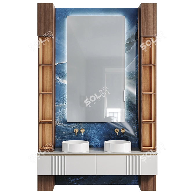 Corona 6 Bathroom Furniture 3D model image 1