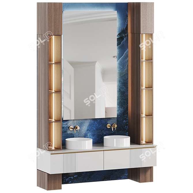 Corona 6 Bathroom Furniture 3D model image 2