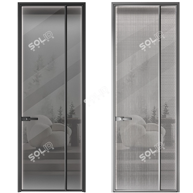 Raised Panel Doors: Modern Elegance 3D model image 2