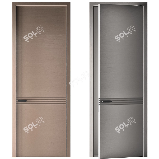 Raised Panel Doors: Modern Elegance 3D model image 4