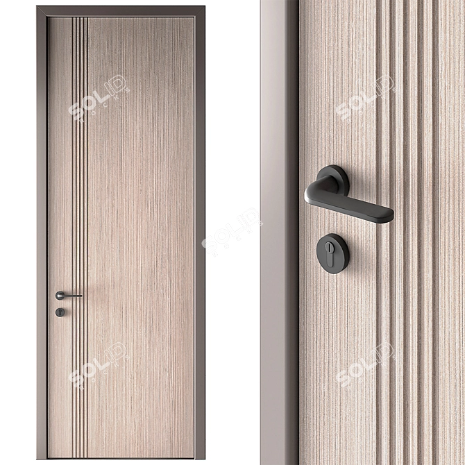 Raised Panel Doors: Modern Elegance 3D model image 8