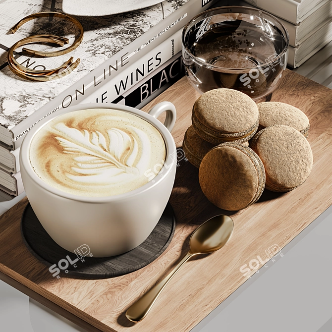 Elegant Decor Set 118 3D model image 5