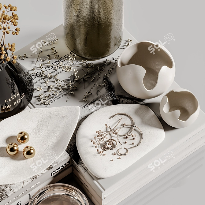 Elegant Decor Set 118 3D model image 6